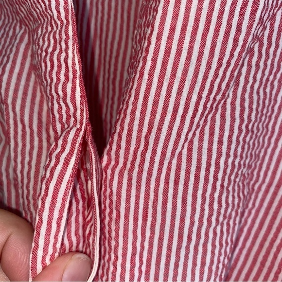 Lafayette 148 Striped Button Blouse - Picture 3 of 5